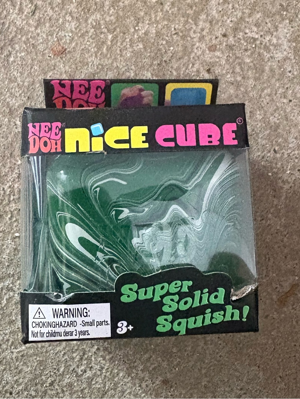 Green Swirl Cube Colorful Sensory Toy